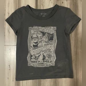 Brandy Melville cropped grey baby tshirt